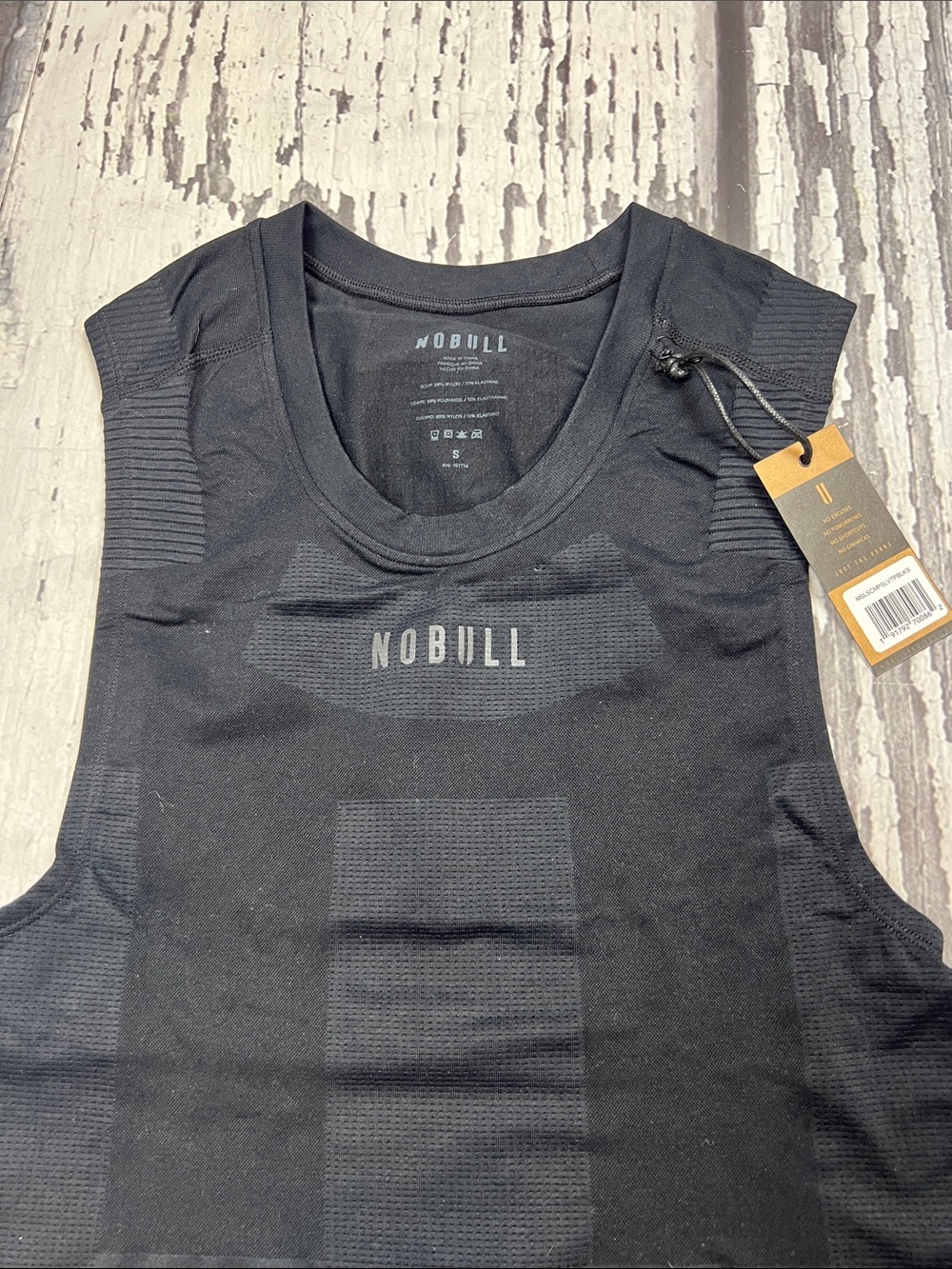 NO BULL - MEN’S SLEEVELESS COMPRESSION TANK - BLACK - NWT - SIZE SMALL - Picture 3 of 6